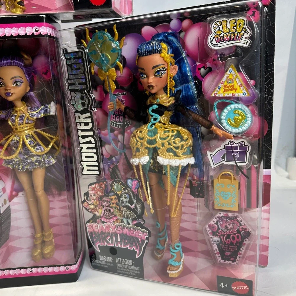 Monster High Scary Sweet Birthday Dolls Complete Set of 5 Dolls NEW